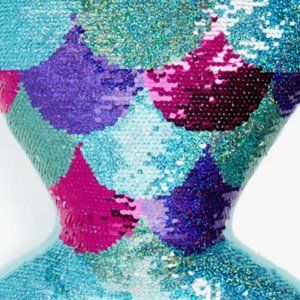 Mermaid-tail Sequin Accent Pillow